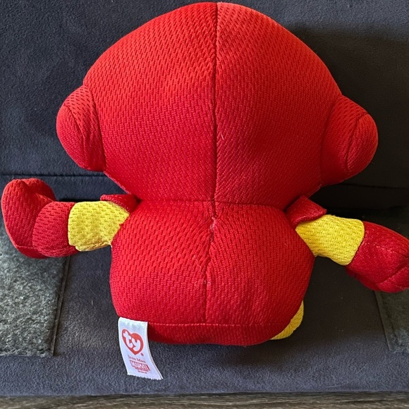 TY Beanie Baby Iron Man Marvel Plush 6 inch Stuffed Animal Collectible Toy - Picture 3 of 7